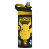 Hox Pokémon Pikachu Black Sipper Water Bottle - 600ml