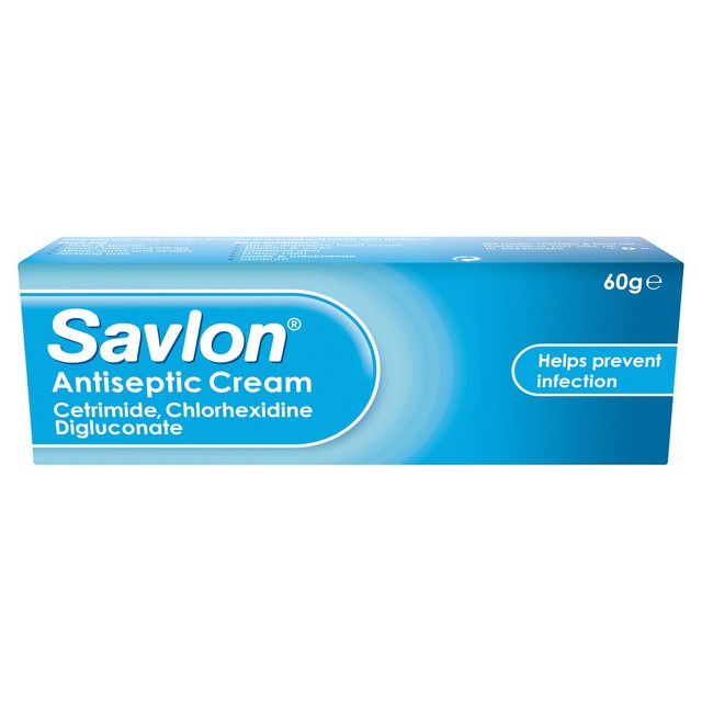 Savlon antiseptic cream 60g tube (British brand)
