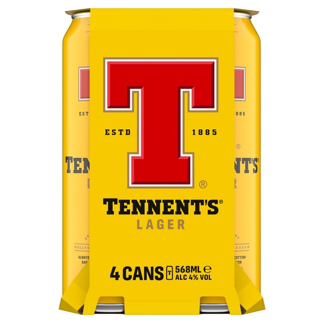 Tennent's lager beer can, UK version