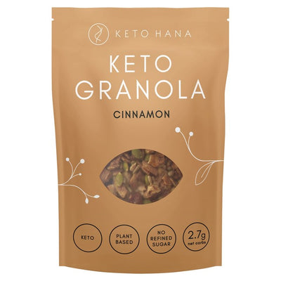 Keto Hana Zimt-Granola, kohlenhydratarmes Müsli, 300 g