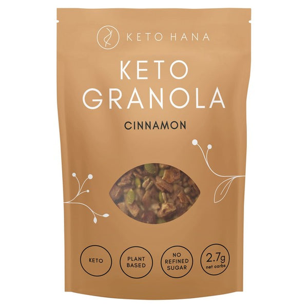 Keto Hana Kanel Granola Lavkarbo Frokostblanding 300g