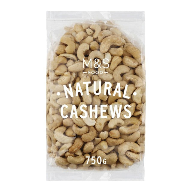 M&S natural cashew nuts 750g - British product