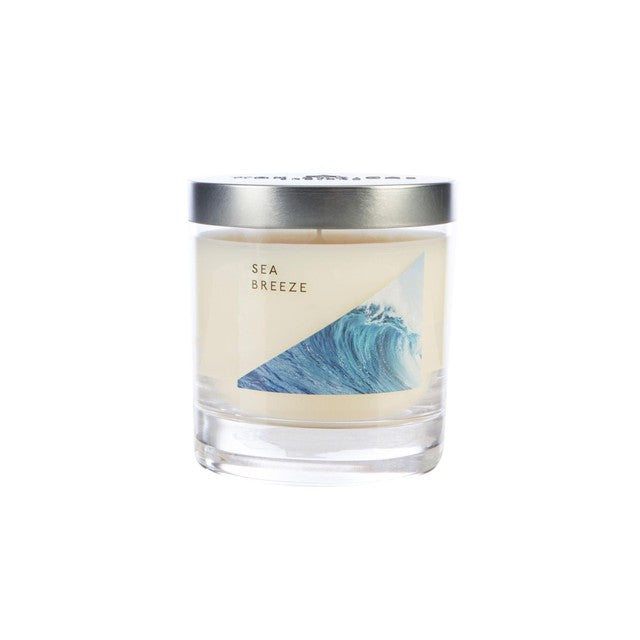 Wax Lyrical Sea Breeze scented candle in glass jar 8x8x12 cm (British brand)