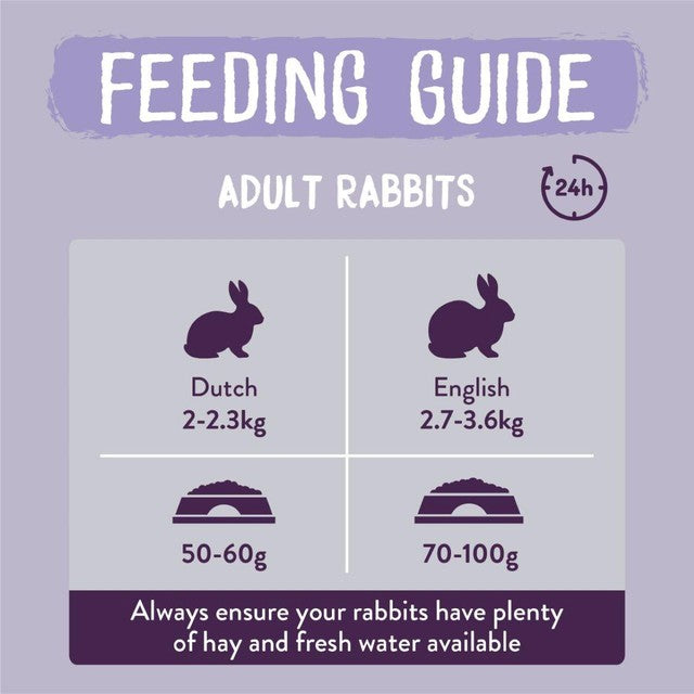 Burgess indoor rabbit food nuggets 10kg - British product
