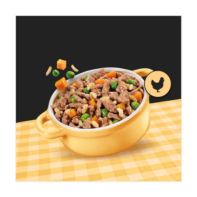 Cesar Juicy Hotpot dog food trays mixed gravy 8x150g - British product
