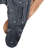 M&S Heart Sleepsuit Pewter 0-3 months, imported from the UK