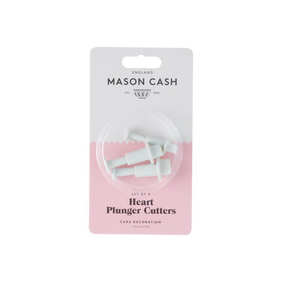 M&S Rayware Mason Cash Set of 3 Mini Heart Plungers Cookie Cutter Set- Buy online at McGrocer
