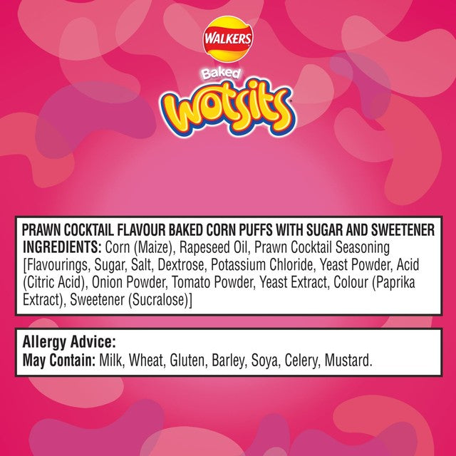 Walkers Wotsits Prawn Cocktail Savoury Snack (British brand)