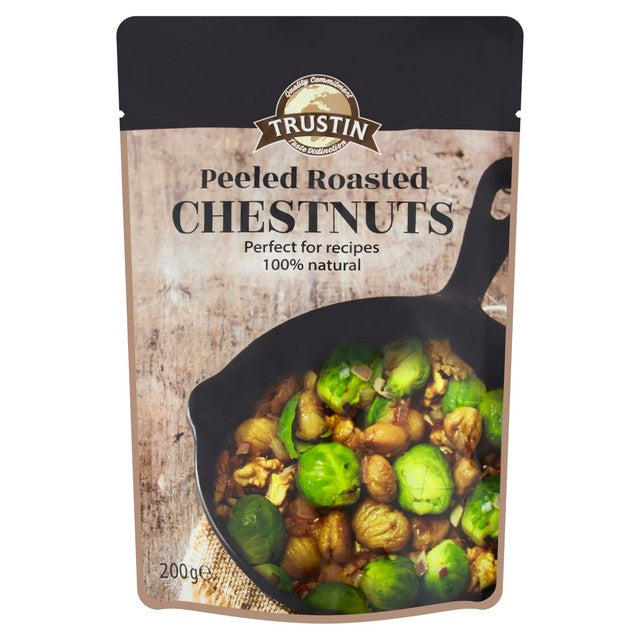 Trustin peeled roasted chestnuts 200g (British brand)