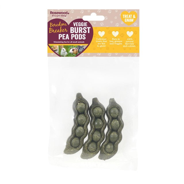 Rosewood Veggie Burst Pea Pods 3 per pack (British brand)