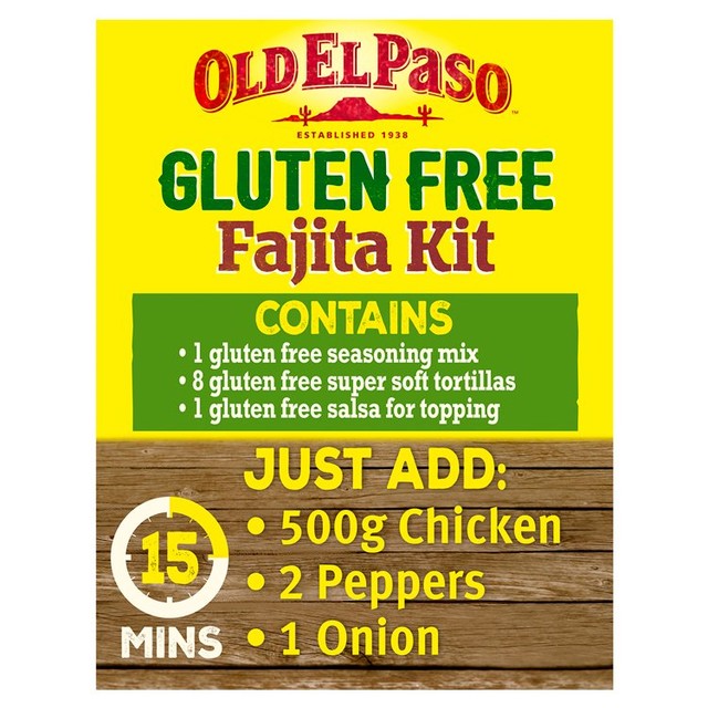 Old El Paso Fajita Kit Gluten Free 462g imported from the UK