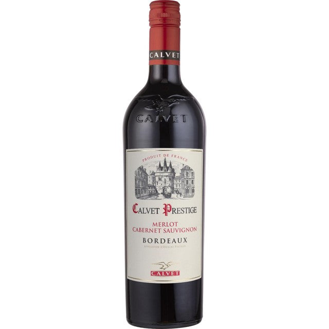 Calvet Bordeaux Merlot Cabernet Sauvignon red wine 75cl, imported from the UK