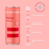 Medahuman cranberry lime energy CBD drink 4x250ml, imported from the UK