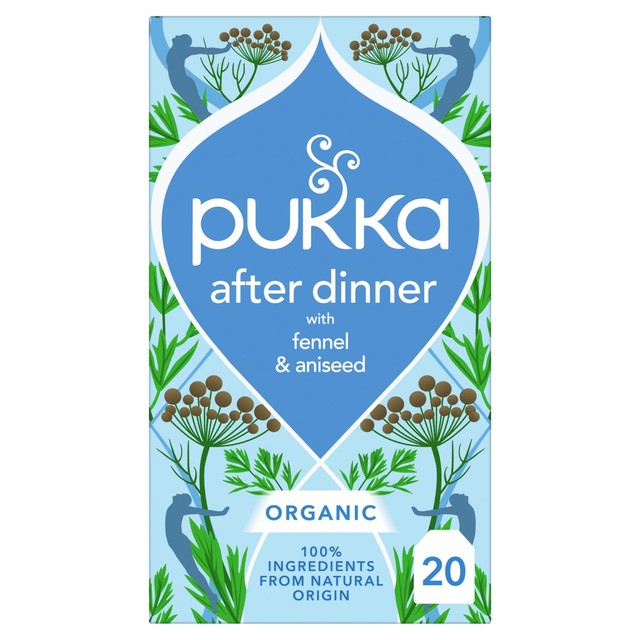 Pukka After Dinner herbal tea bags 20 bags, imported from the UK