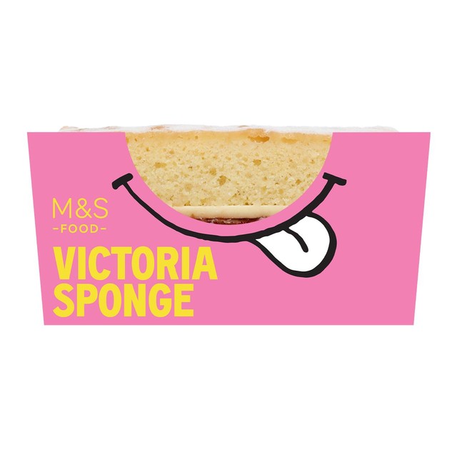 M&S Victoria Sponge cake with buttercream and jam - British product