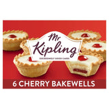 Mr Kipling cherry Bakewell tarts 6-pack, imported from the UK