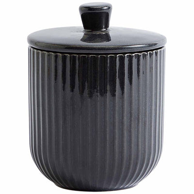 M&S M&S Small Ribbed Storage Jar Charcoal Kitchen Storage- Buy online at McGrocer