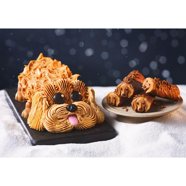 M&S Mini Walter the Sausage Dogs chocolate sponge rolls 180g, imported from the UK