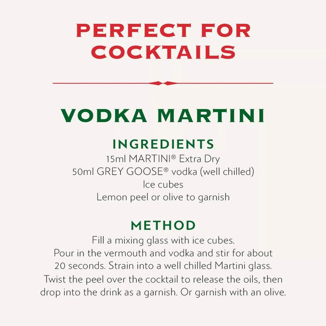 Martini Extra Dry Wermut 75cl, importiert aus Großbritannien