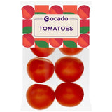 Ocado tomatoes 6 per pack, imported from the UK