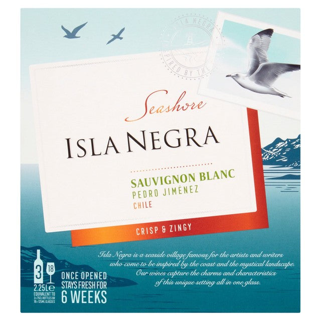 Isla Negra Sauvignon Blanc Boxed Wine 2.25L, UK version