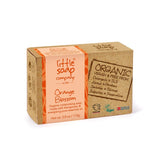 Little Soap Company organic bar soap orange blossom 110g, UK version