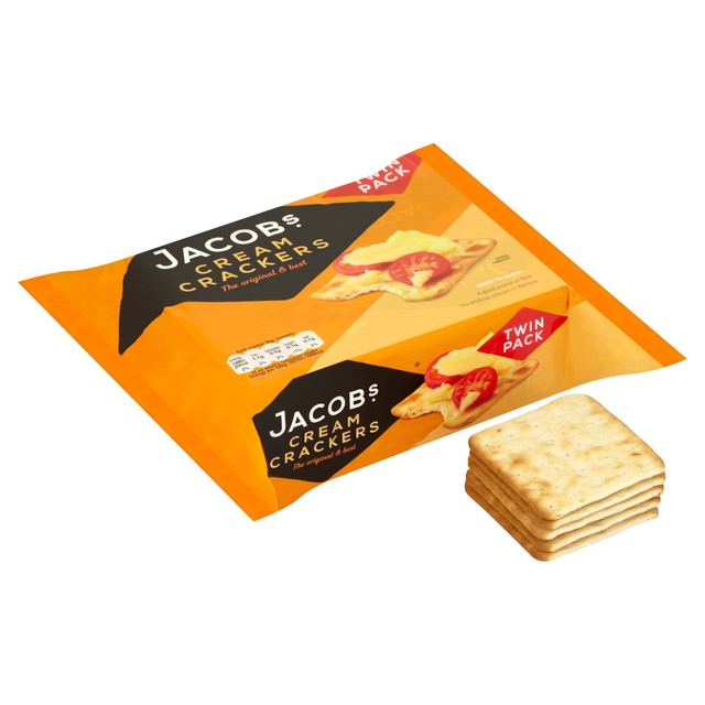 Jacob's original cream crackers twin pack, UK version