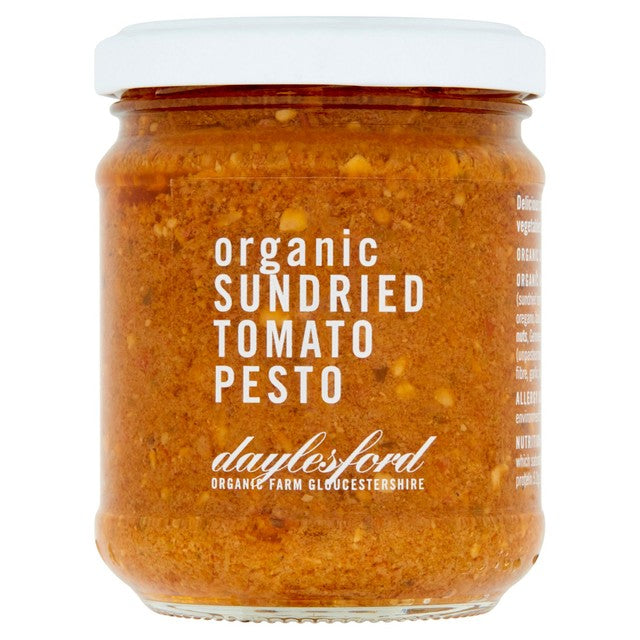 Daylesford Organic sundried tomato pesto sauce 180g - British product