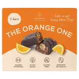 Nourish chocolate orange brownie bar, imported from the UK