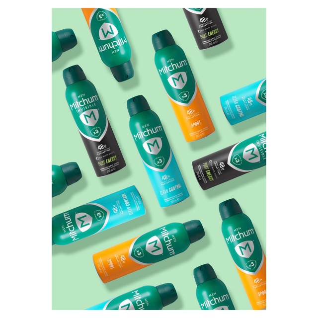 Mitchum Invisible Pure Energy Anti-Perspirant Deodorant Spray 200ml, imported from the UK