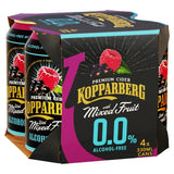 Kopparberg alcohol-free mixed fruit cider 4 x 330ml cans, UK version
