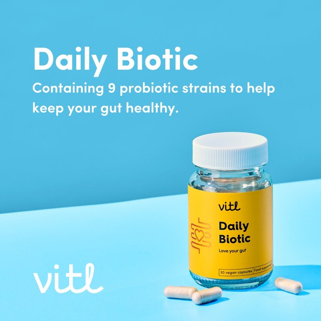 VITL Daily Biotic Capsules 30 capsules (British brand)