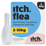 Itch Flea Spot-On Treatment for Small Dogs 2-10kg, UK version