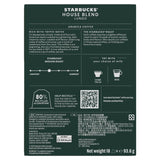 Starbucks House Blend Nespresso coffee capsules 18 pack - British product