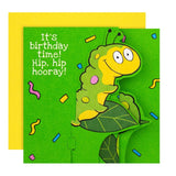 M&S Colin Caterpillar birthday card 15cm x 15cm, imported from the UK