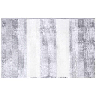 M&S M&S Bobble Striped Bath Mat Silver Grey- Buy online at McGrocer