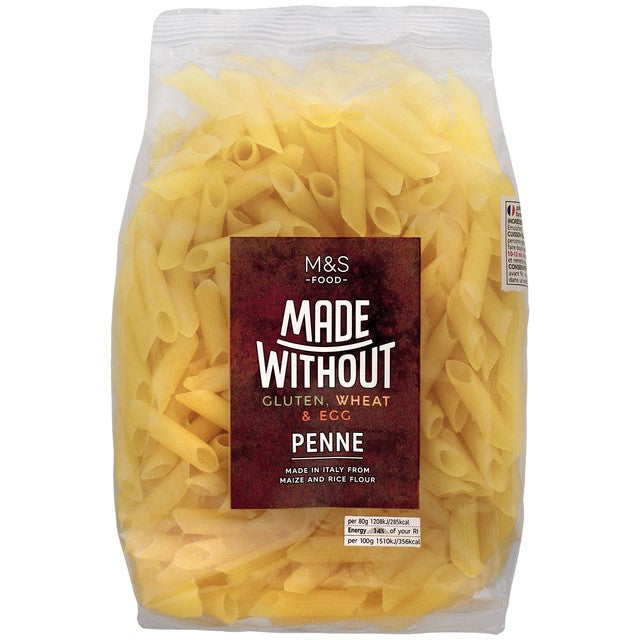 M&S Gluten-Free Penne Pasta 500g, imported from the UK