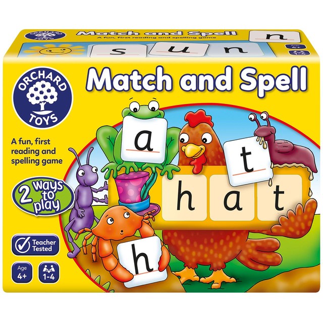 Orchard Toys Match & Spell educational game, imported from the UK