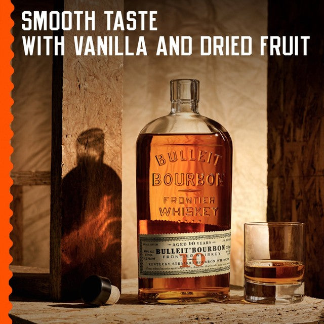 Bulleit 10 year old bourbon bottle - British product