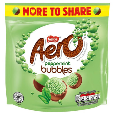 Aero Bubbles Pfefferminz Schokoladensüßigkeiten 181g