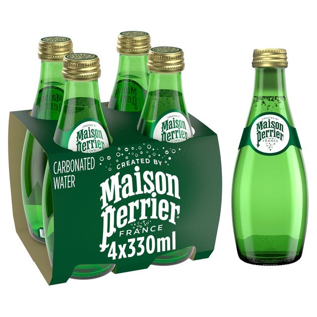 Maison Perrier plain sparkling water glass bottle - (British brand)