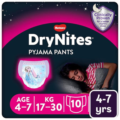 M&S DryNites Girls Pyjama Pants 4-7 Yrs (17-30kg) Nighttime Nappies- Buy online at McGrocer