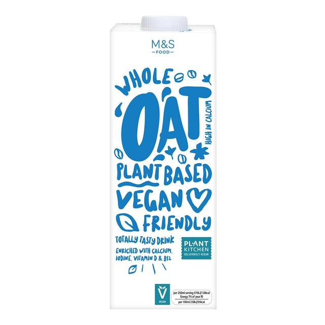 M&S Plant Kitchen whole oat drink 1L, imported from the UK