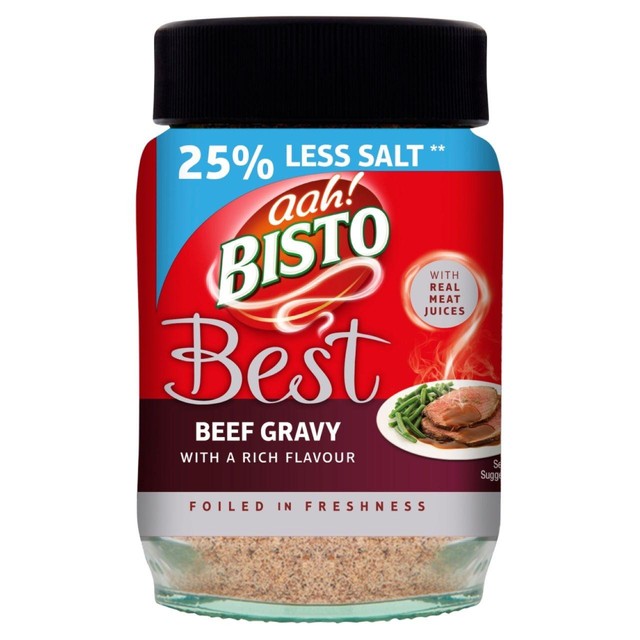 Bisto Best reduced salt beef gravy granules 230g - British product
