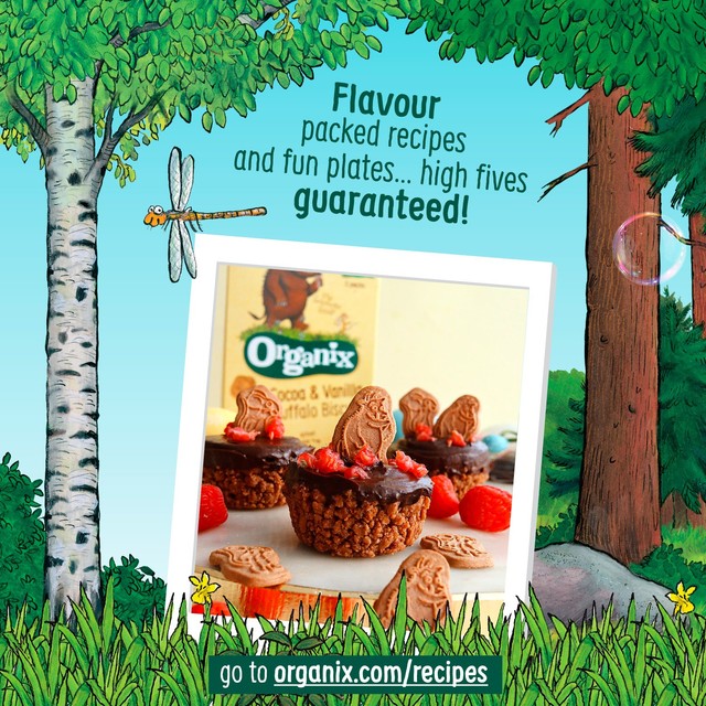 Organix BBQ Gruffalo Claws toddler snacks 4x15g, imported from the UK