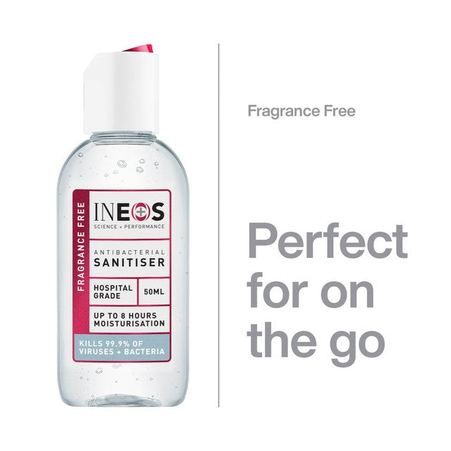 INEOS hand sanitiser gel 50ml, UK version