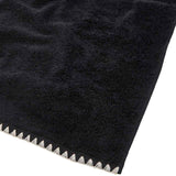 M&S blanket stitch bath towel black mix (British brand)