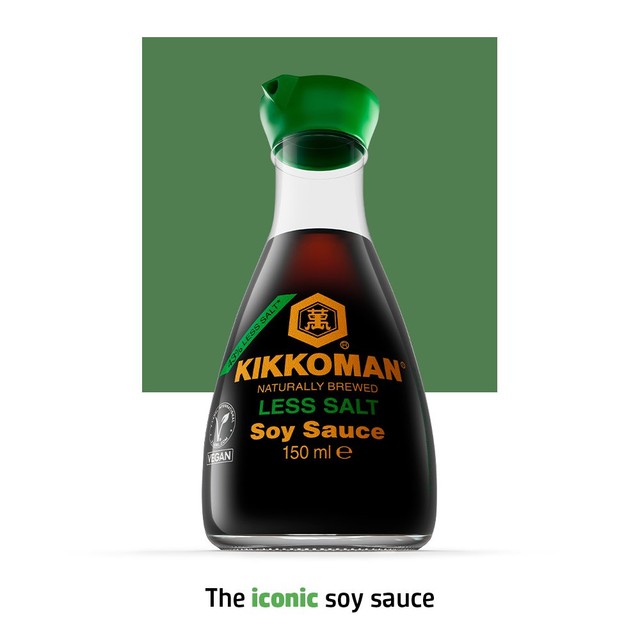 Kikkoman less salt soy sauce glass bottle, imported from the UK