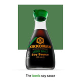 Kikkoman less salt soy sauce glass bottle, imported from the UK