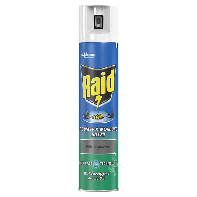 Raid insect killer with eucalyptus oil 300ml, imported from the UK